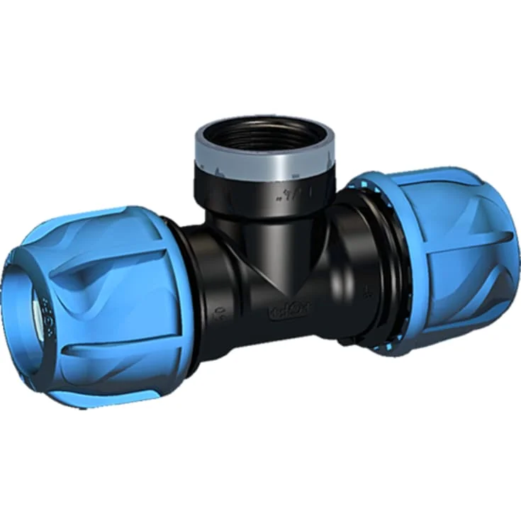 GF iJoint Tee med Muffe til PEM rør - 1 1/2" x 40 mm | 158400189