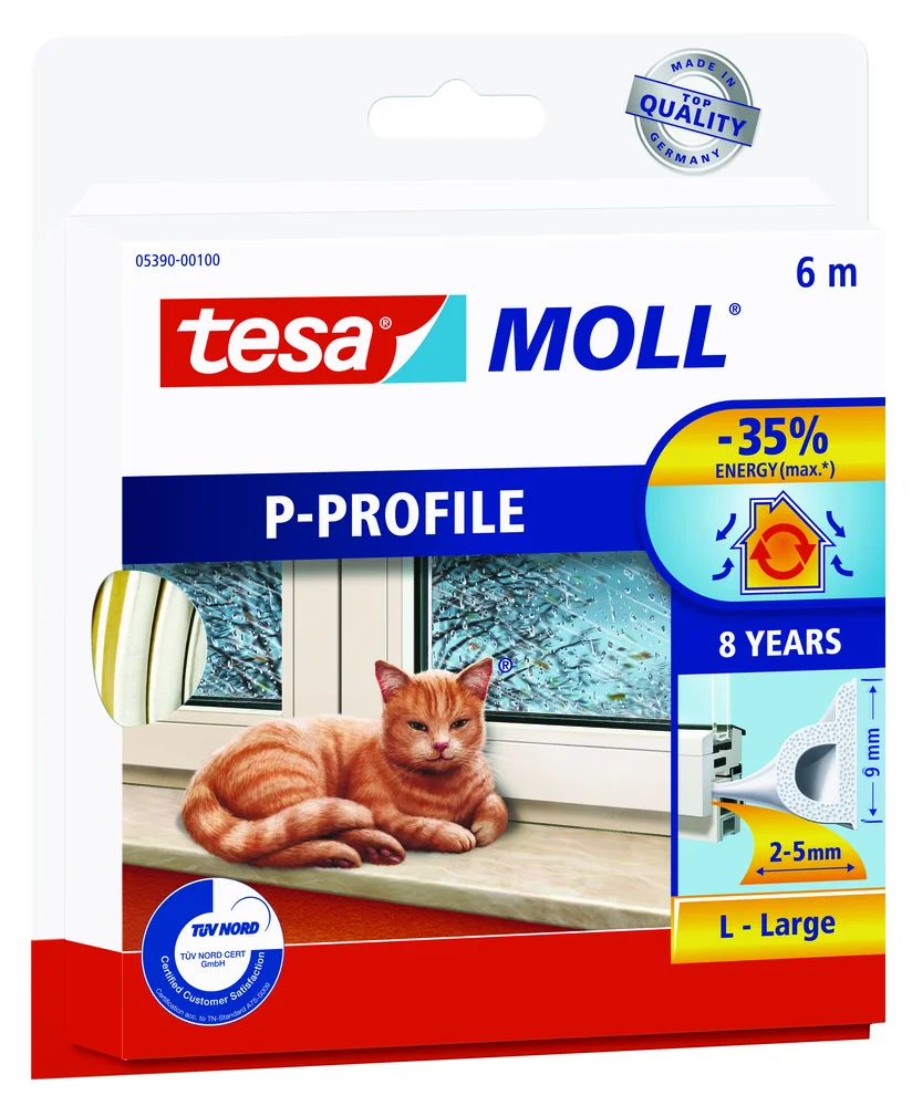 Tetningslist P 5390 6m hvit v:6845169 Tetningslist P 5390 6m hvit v:6845169