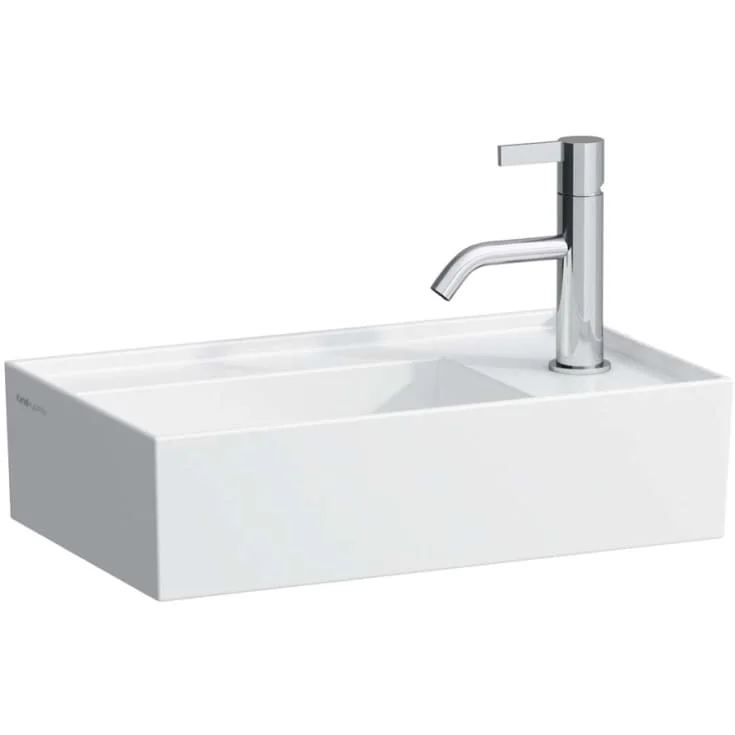 Kartell Laufen servant, 46x28 cm, høyre, hvit | H8153344001111