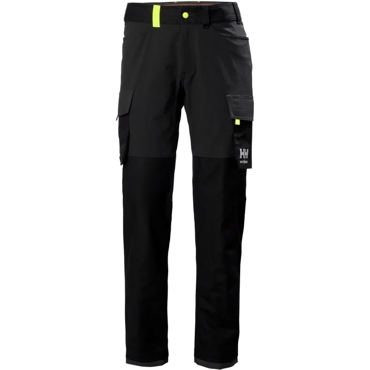 Helly Hansen Oxford servicebukse med 4-veis stretch, sort/mørkegrå, str. D112 | 77408-999_D112