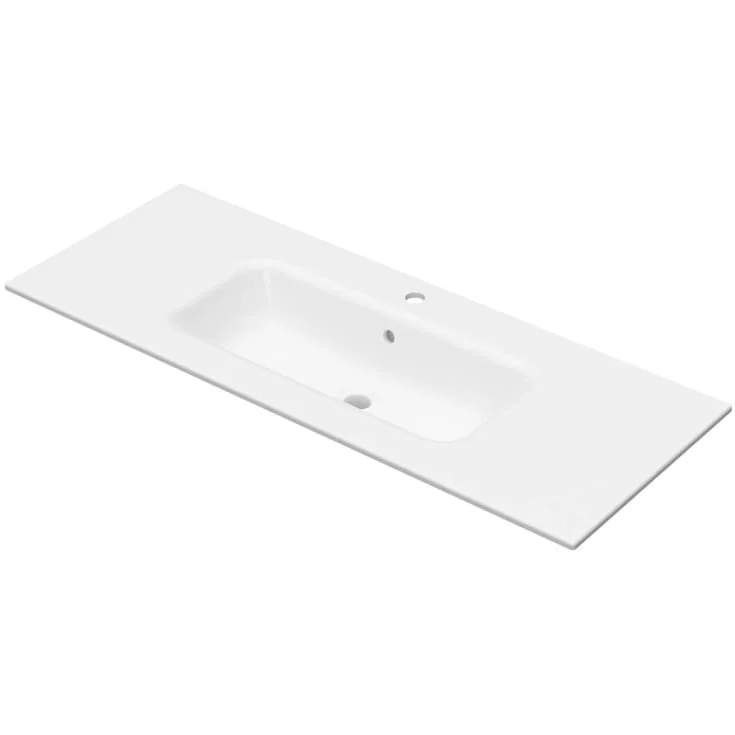 Linn Bad Tor møbelservant, 121x46 cm, med overløp, hvit | 31012