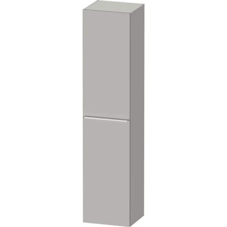 Duravit D-Neo høyskap, 40x176 cm, høyre, matt grå/krom | DE1328R10070000