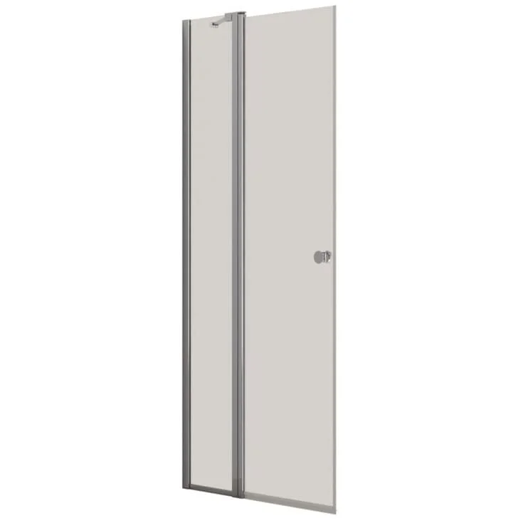 Dansani Match dusjdør, modell C, 87 cm, klart glass, krom profil | C91-05
