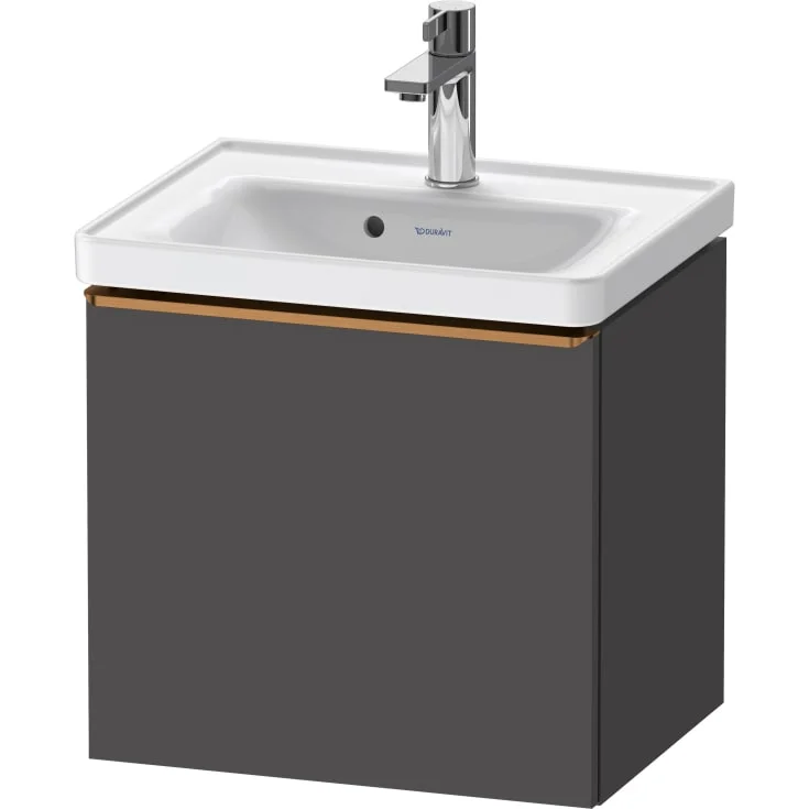 Duravit D-Neo servantskap, 48,4x37,2 cm, matt grafittgrå/bronse | DE4248004490000