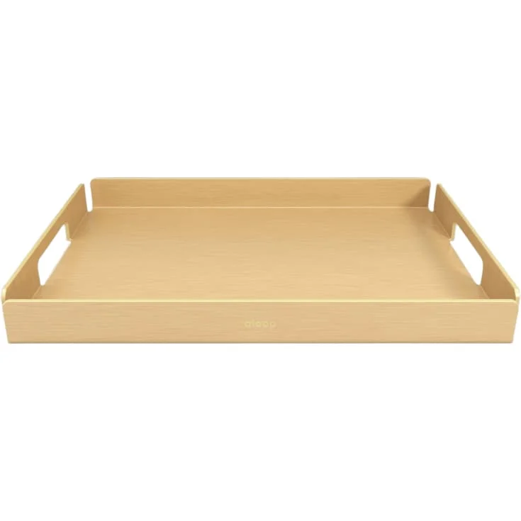 Aloop X small brett, 23×30,5 cm, børstet gull | a_a81300m Aloop X small brett, 23×30,5 cm, børstet gull | a_a81300m