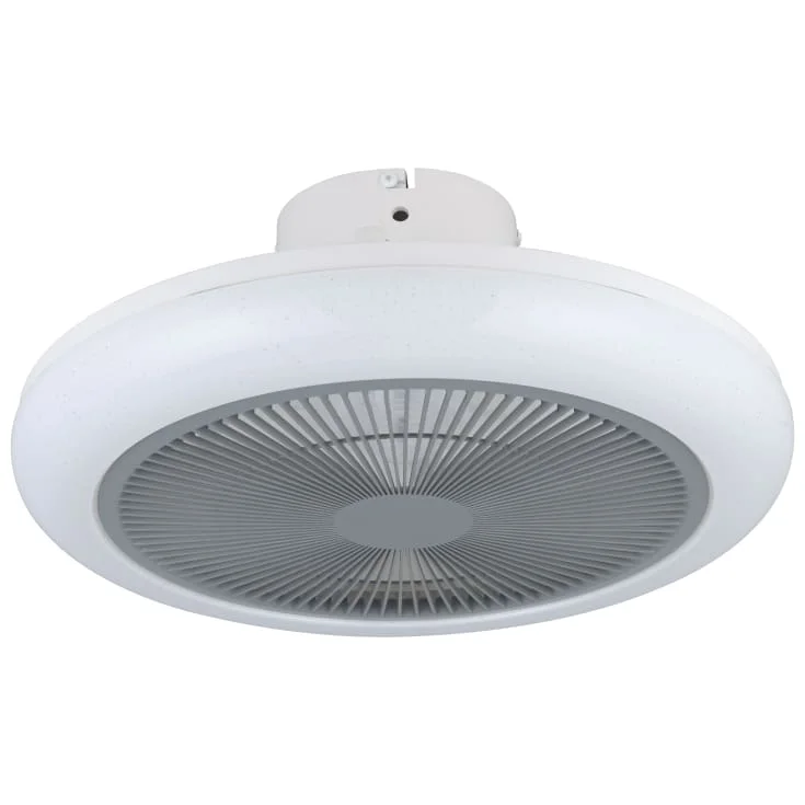 Eglo Kostrena vifte med lys, hvit/grå | 35138 Eglo Kostrena vifte med lys, hvit/grå | 35138