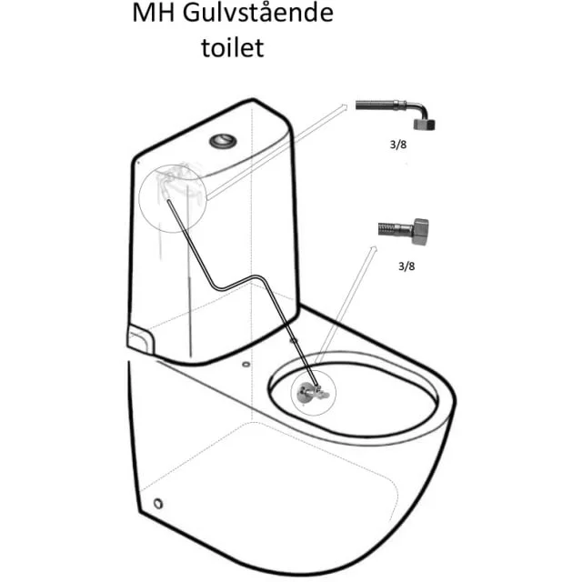 Toto monteringssett for Toto MH gulvstående toalett | VHJ200 Toto monteringssett for Toto MH gulvstående toalett | VHJ200