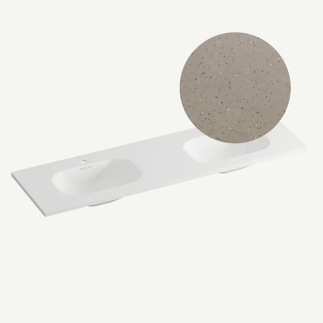 Korsbakken Nice møbelservant, dobbel, 160,5x46,5 cm, terrazzo lava | 463210161