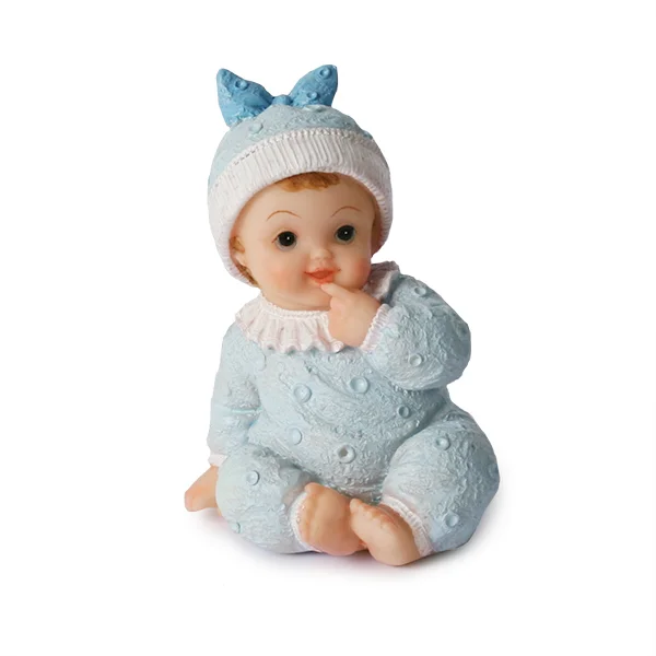 Baby sittende blå 8cm v:4993277 Baby sittende blå 8cm v:4993277