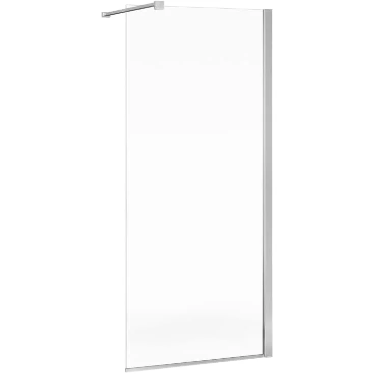 Gustavsberg Square dusjvegg, 99,2 cm, klart glass, krom profil | GB51SRWL10CR