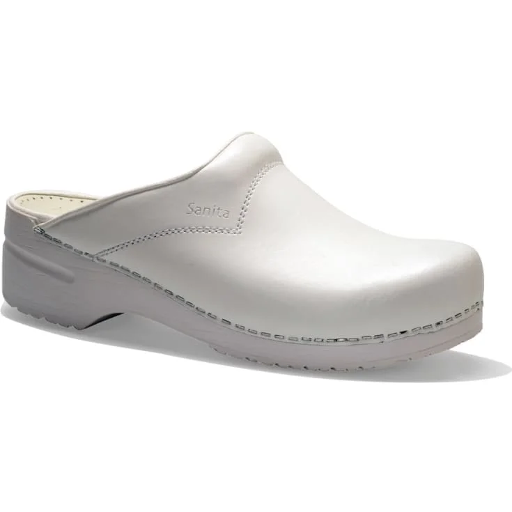 Sanita San Flex Clog tresko O1, uten hælkappe, hvit, str. 37 | 1500314-hvid_37 Sanita San Flex Clog tresko O1, uten hælkappe, hvit, str. 37 | 1500314-hvid_37
