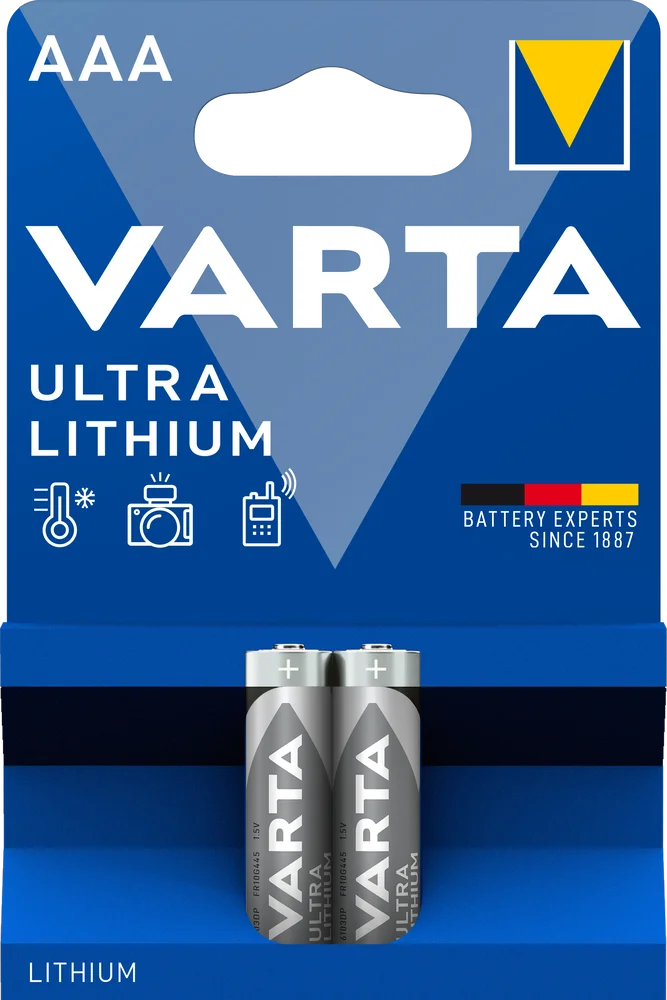 Batteri Ultra Lithium AAA 2stk v:9450107