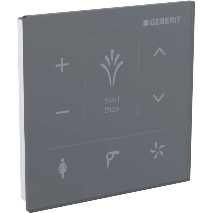 Geberit AquaClean Mera/Tuma kontrolpanel, veggmonteret, sort, glass | 147.038.SJ.1