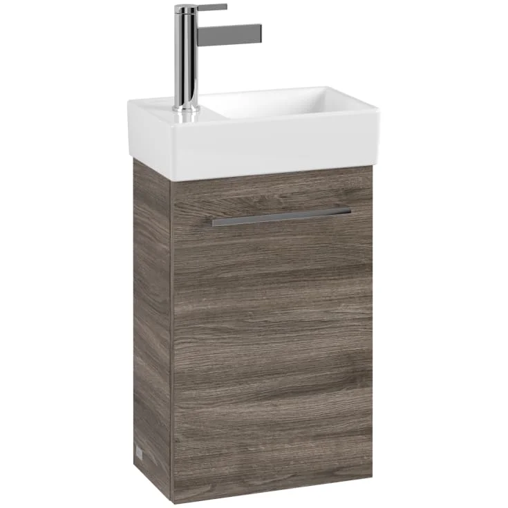 Villeroy & Boch Avento Vanity servantskap, 33,6×23,2 cm, høyre, grå eik | A87601RK Villeroy & Boch Avento Vanity servantskap, 33,6×23,2 cm, høyre, grå eik | A87601RK