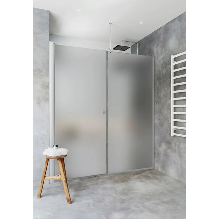 Hafa Igloo Pro dusjnisje, 215,5-218,5 cm, frostet glass, aluminium profil | 1450684