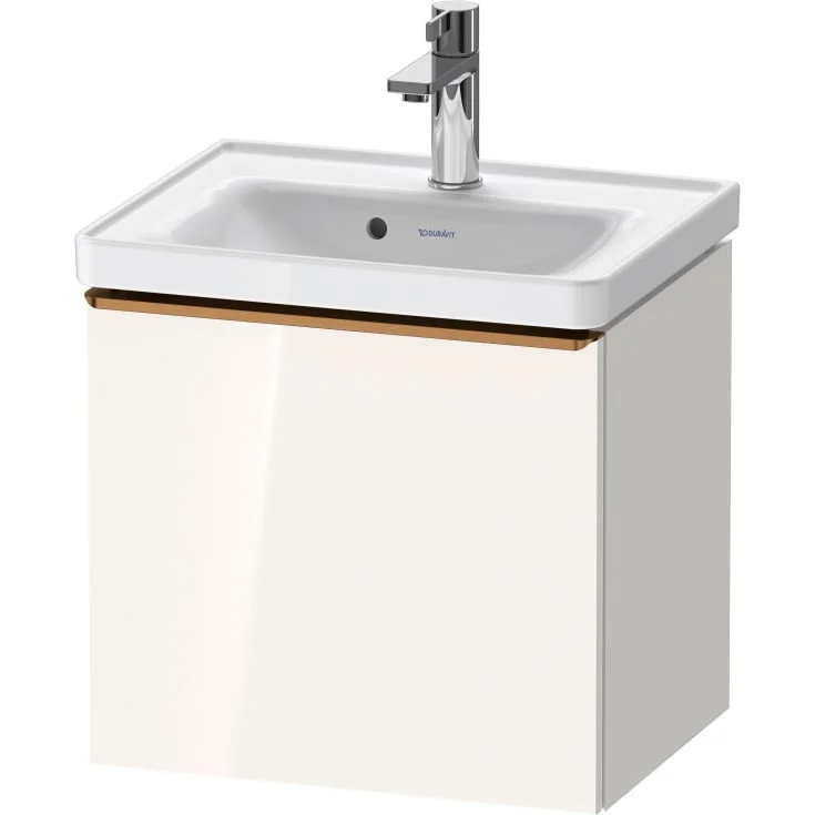 Duravit D-Neo servantskap, 48,4x37,2 cm, hvit høyglans/bronse | DE4248004220000