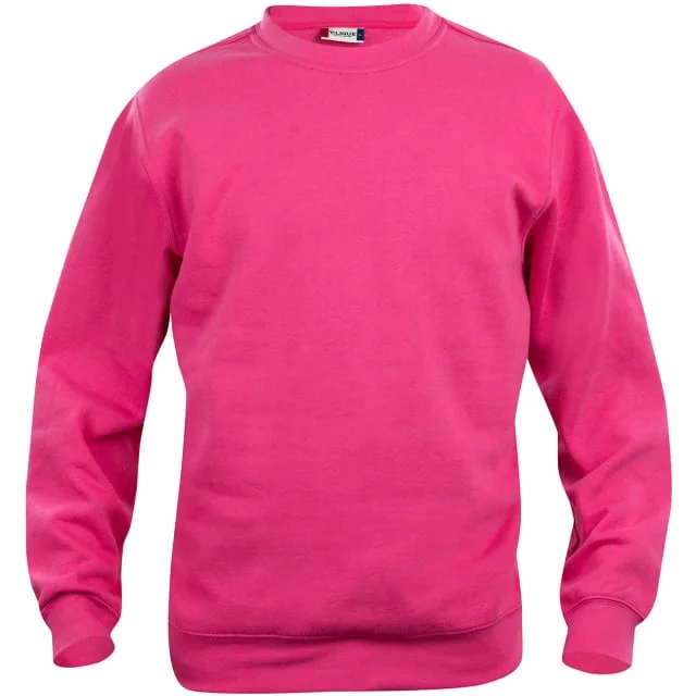 Clique Basic Roundneck collegegenser, pink, str. S | 021030-300_S Clique Basic Roundneck collegegenser, pink, str. S | 021030-300_S
