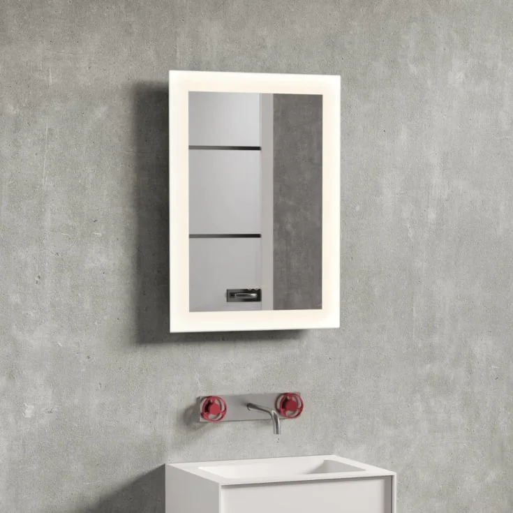 Copenhagen Bath Larvik 50 sound speil, med høyttaler, duggfritt, 50×70 cm | 30020223 Copenhagen Bath Larvik 50 sound speil, med høyttaler, duggfritt, 50×70 cm | 30020223