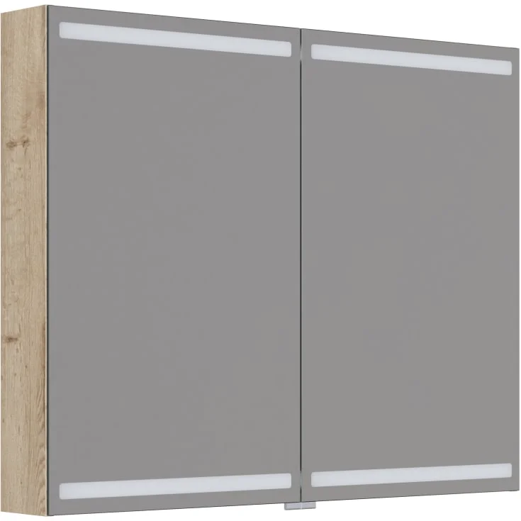 Dansani Inzo Level speilskap, 80x100 cm, eik | LS870-149