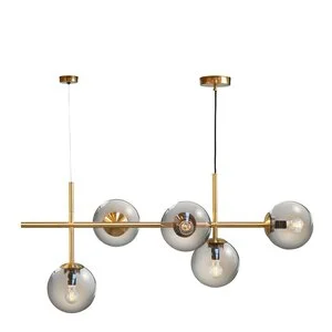 COMO pendel 39 cm smoke/messing v:9941626 COMO pendel 39 cm smoke/messing v:9941626