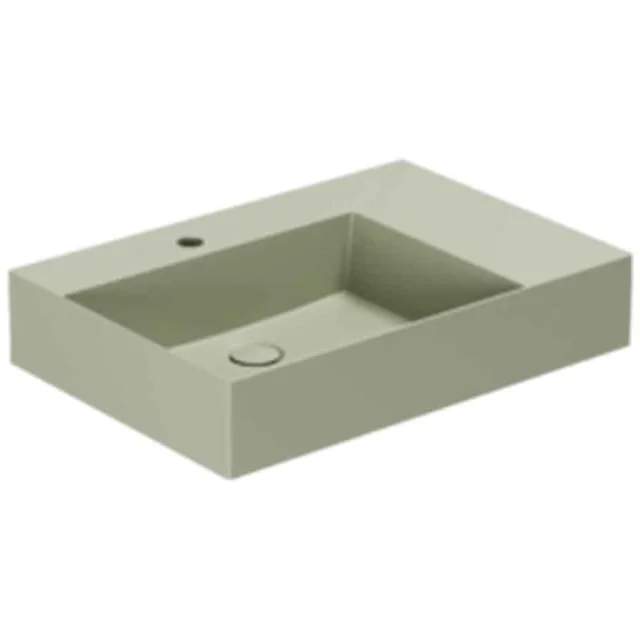Lavabo Elegance SQ 65 R servant, 65x45 cm, høyre, matt grønn | 121037085