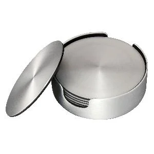 Bergdal glassbrikker 9,2 cm 6 stk børstet aluminium v:7622129 Bergdal glassbrikker 9,2 cm 6 stk børstet aluminium v:7622129