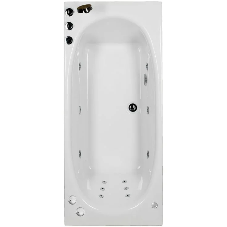 Bathlife Fridfull boblebad intro 160 cm, høyre, hvit | 40573539