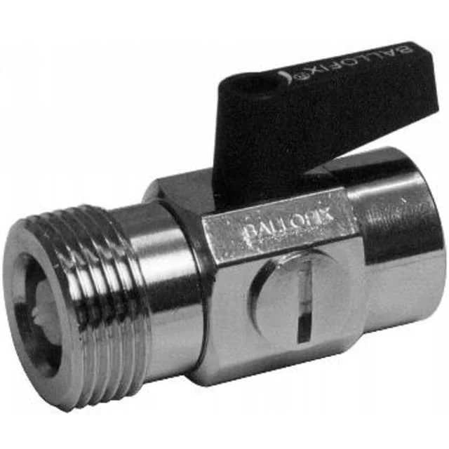 BALLOFIX Filterfix stengeventil 3/4" Nippel x 1/2" Muffe m/integrert filter | 4362800-228402