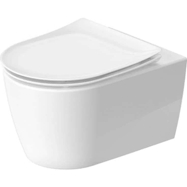 Duravit Soleil vegghengt toalett, uten skyllekant, antibakteriell, hvit | 45910920A1