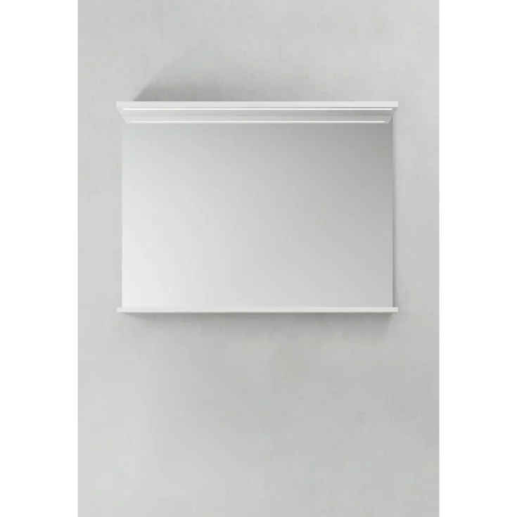 Hafa Store speil, med lys, 90x70 cm, hvit | 1390708