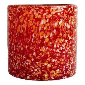 Calore lyslykt 15x15 cm rød/oransje v:1218921