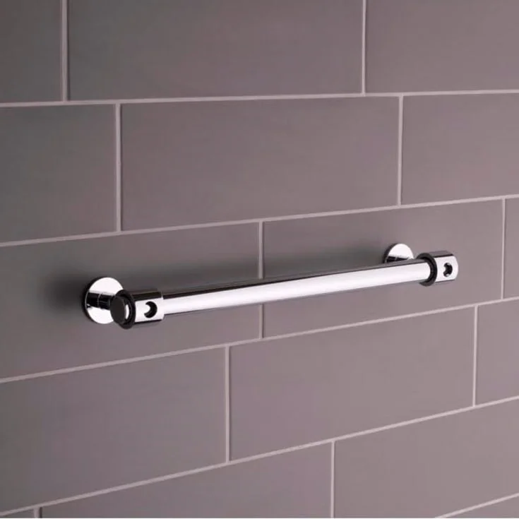 Vola T23 støttehåndtak, 35 cm, børstet krom | T23-20
