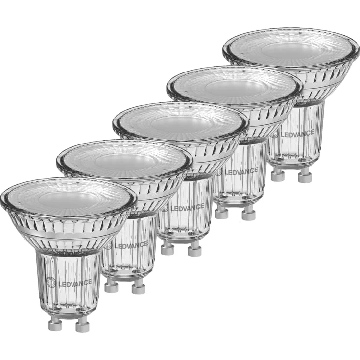 Ledvance Classic GU10 spotpære, 5 stk, 3000K, 3,7W | 4099854458224 Ledvance Classic GU10 spotpære, 5 stk, 3000K, 3,7W | 4099854458224
