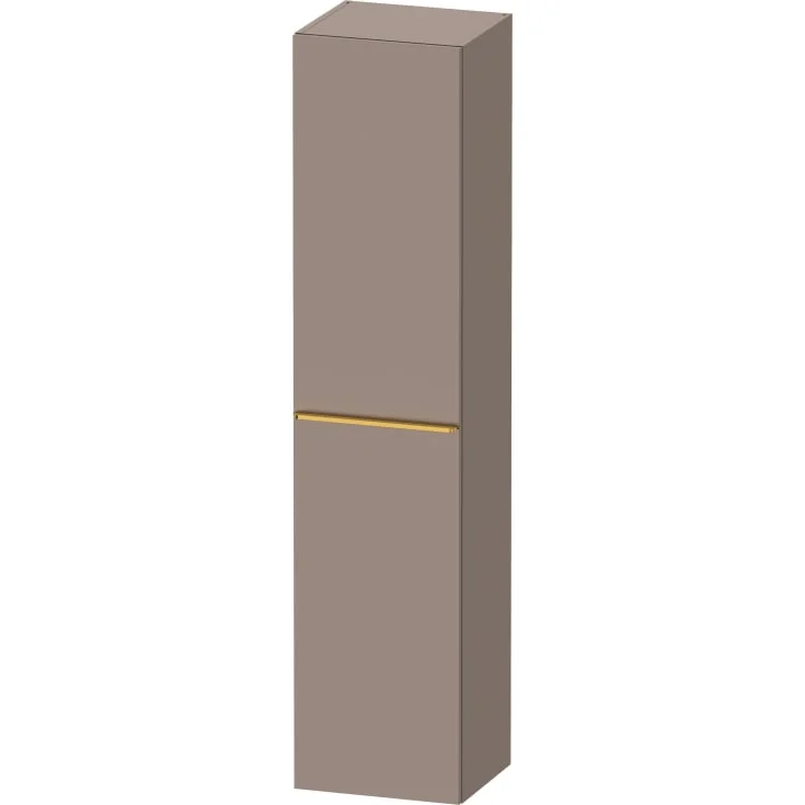 Duravit D-Neo høyskap, 40x176 cm, høyre, matt brun/gull | DE1328R34430000