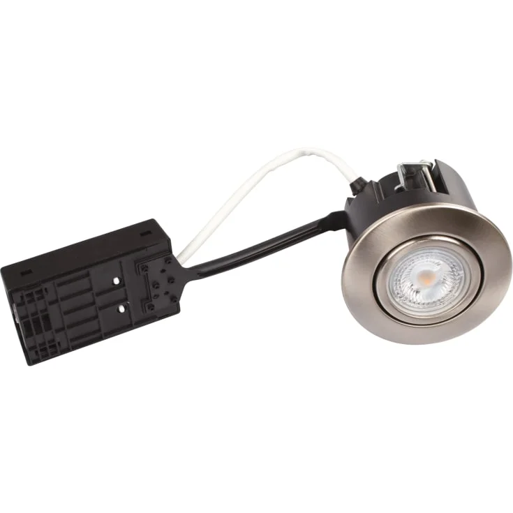 Scan Products Luna Quick Install downlight utendørs, 3000K, børstet stål | 10092