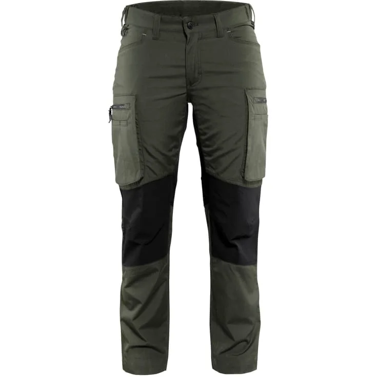 Blåkläder Workwear Unite servicebukse dame, olivengrønn/sort, str. C30 | 7159-1845-4699_C30