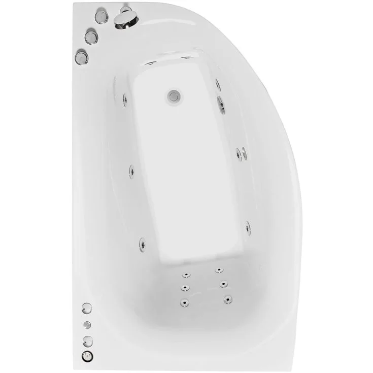 Bathlife Trivsam boblebad plus, 160 cm, høyre, hvit | 40573546