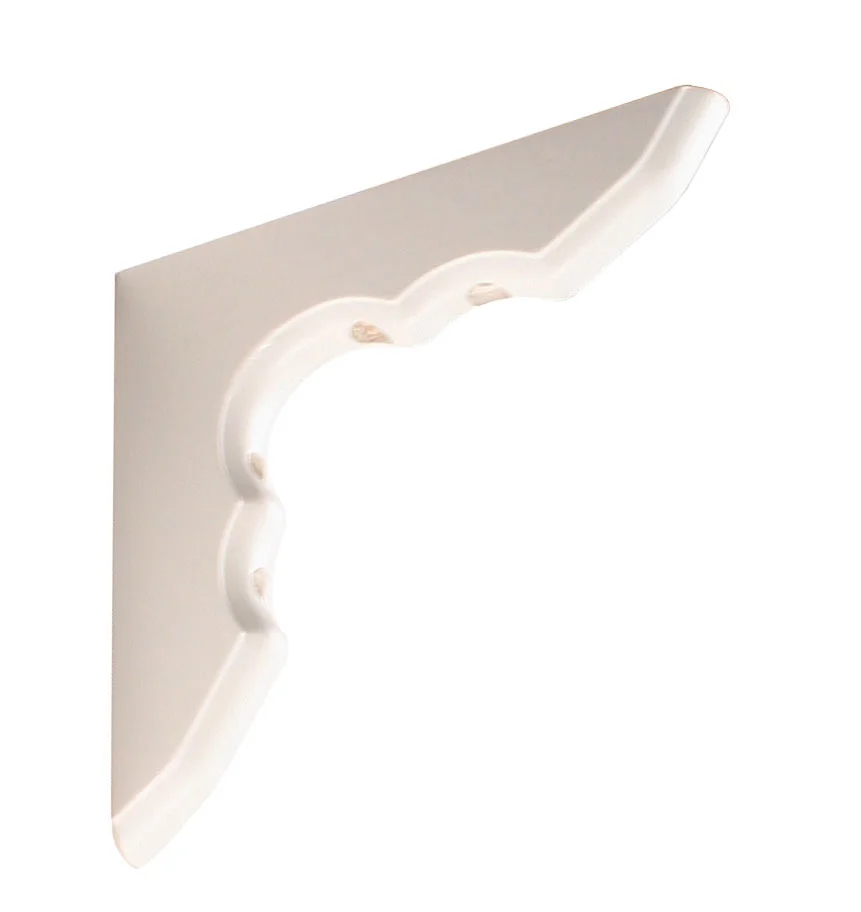 Hylleknekt tre hvit 180x180mm v:2098365