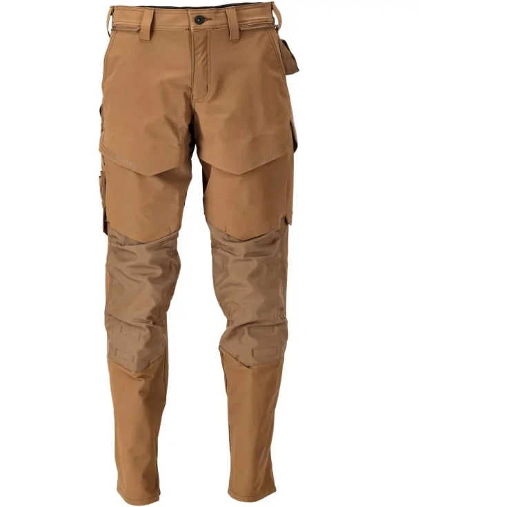 Mascot Customized arbeidsbukser med stretch, khaki, str. 82C58 | 22379-311-54_82C58