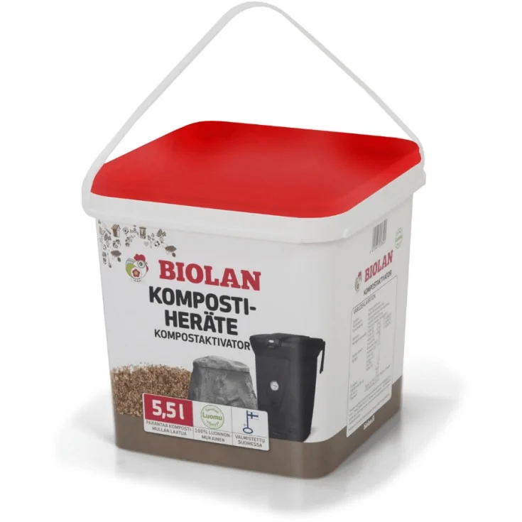 Biolan kompostaktivator, naturlige ingredienser, 5,5 liter, brun | 70535051 Biolan kompostaktivator, naturlige ingredienser, 5,5 liter, brun | 70535051