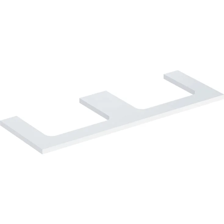 Geberit One benkeplate, 133,8x47,3 cm, høyglans hvit | 505.286.00.1