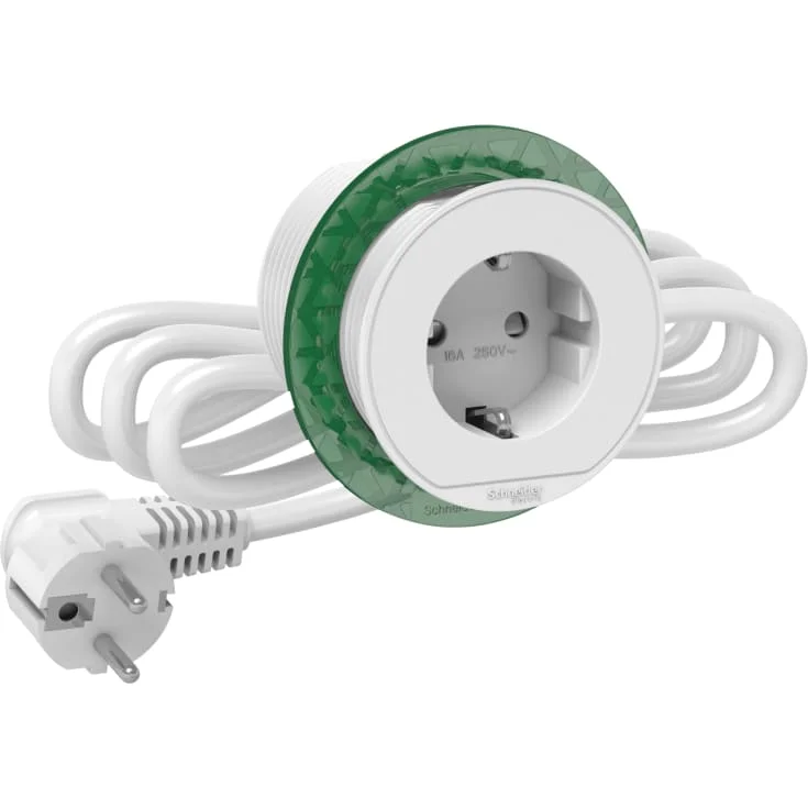 Schneider Electric Unica+ bordstikkkontakt, hvit | 1283900