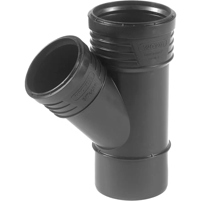 Wavin Sitech+ grenrør, 45°, Ø75×75 mm, plast, svart | 2211851 Wavin Sitech+ grenrør, 45°, Ø75×75 mm, plast, svart | 2211851