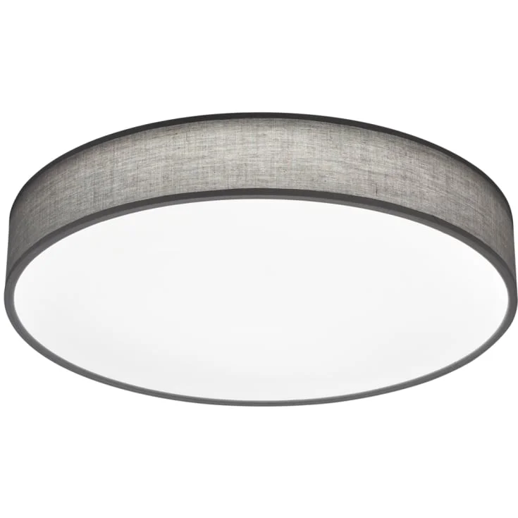 Trio Lighting Lugano taklampe, grå, Ø60 cm | 621914011