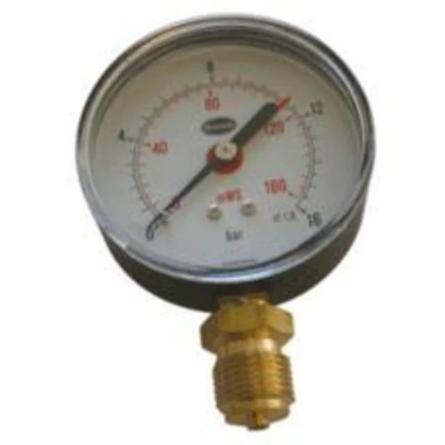 Erik Færgemann manometer 1/2"x80 mm, 16 bar, 0-100° | 481103104G Erik Færgemann manometer 1/2"x80 mm, 16 bar, 0-100° | 481103104G