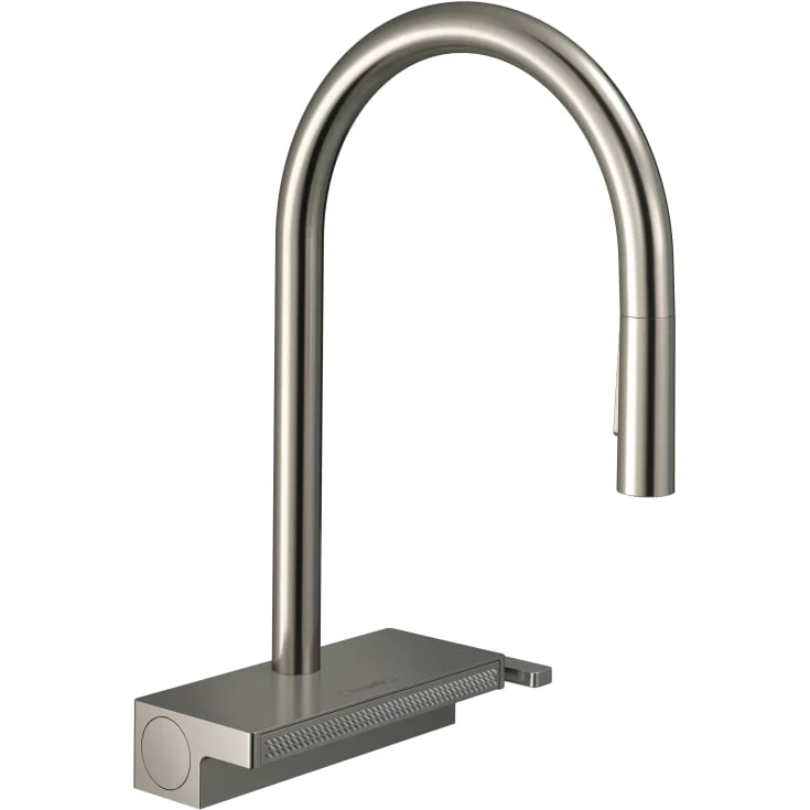 Hansgrohe Aquno Select M81 kjøkkenarmatur, uttrekkbar tut, stål | 73837800