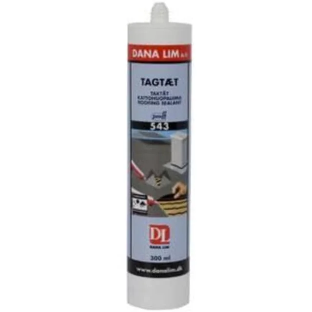 Dana Lim taktett 543 lim- og fugemasse, Sort, 300 ml | 54335 Dana Lim taktett 543 lim- og fugemasse, Sort, 300 ml | 54335