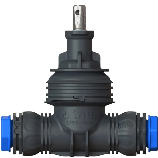 Isiflo Eco Line T200 bakkekran, kompositt, 32 mm, sort | 3381216