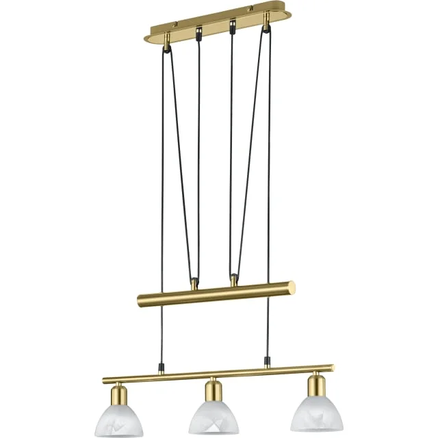 Trio Lighting Levisto langbordspendel, messing | 371010308
