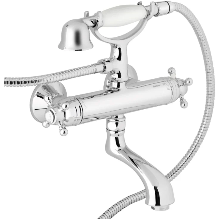 Damixa Tradition badekararmatur med dusjsett, krom | 3750300 Damixa Tradition badekararmatur med dusjsett, krom | 3750300